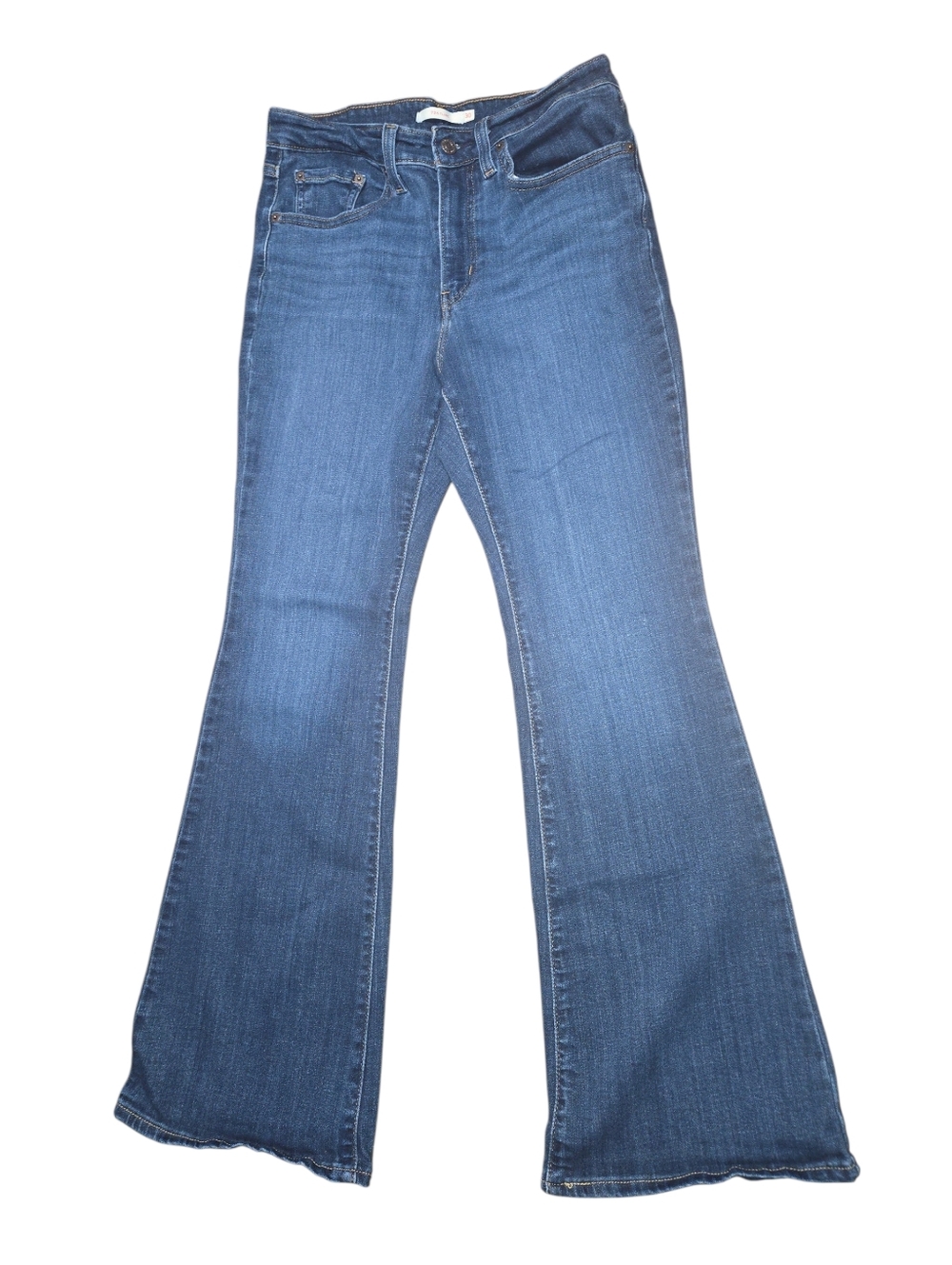 Levi Womens Flare Jeans Dark Wash, Size 30 But Fit Like 29, Y2k 90s Hippie